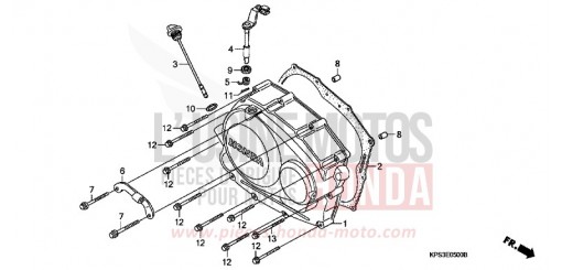 PANNEAU CARTER-MOTEUR D. CRF230F7 de 2007